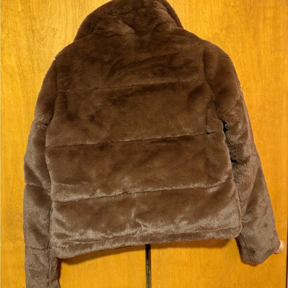 Abercrombie & Fitch Chocolate Brown Teddy Jacket - Picture 5 of 5